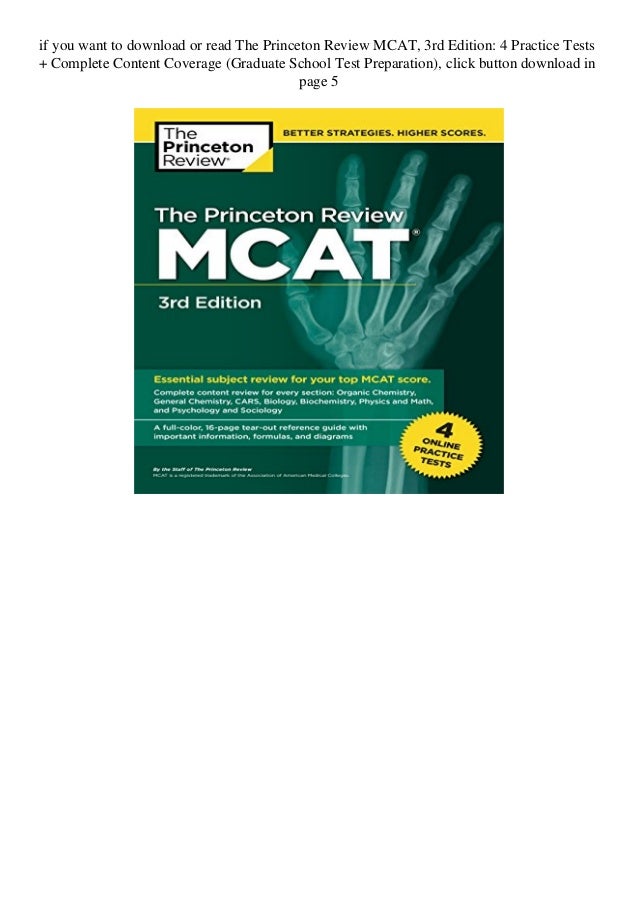 The Princeton Review Mcat 3rd Edition Pdf princeton review mcat pdf download